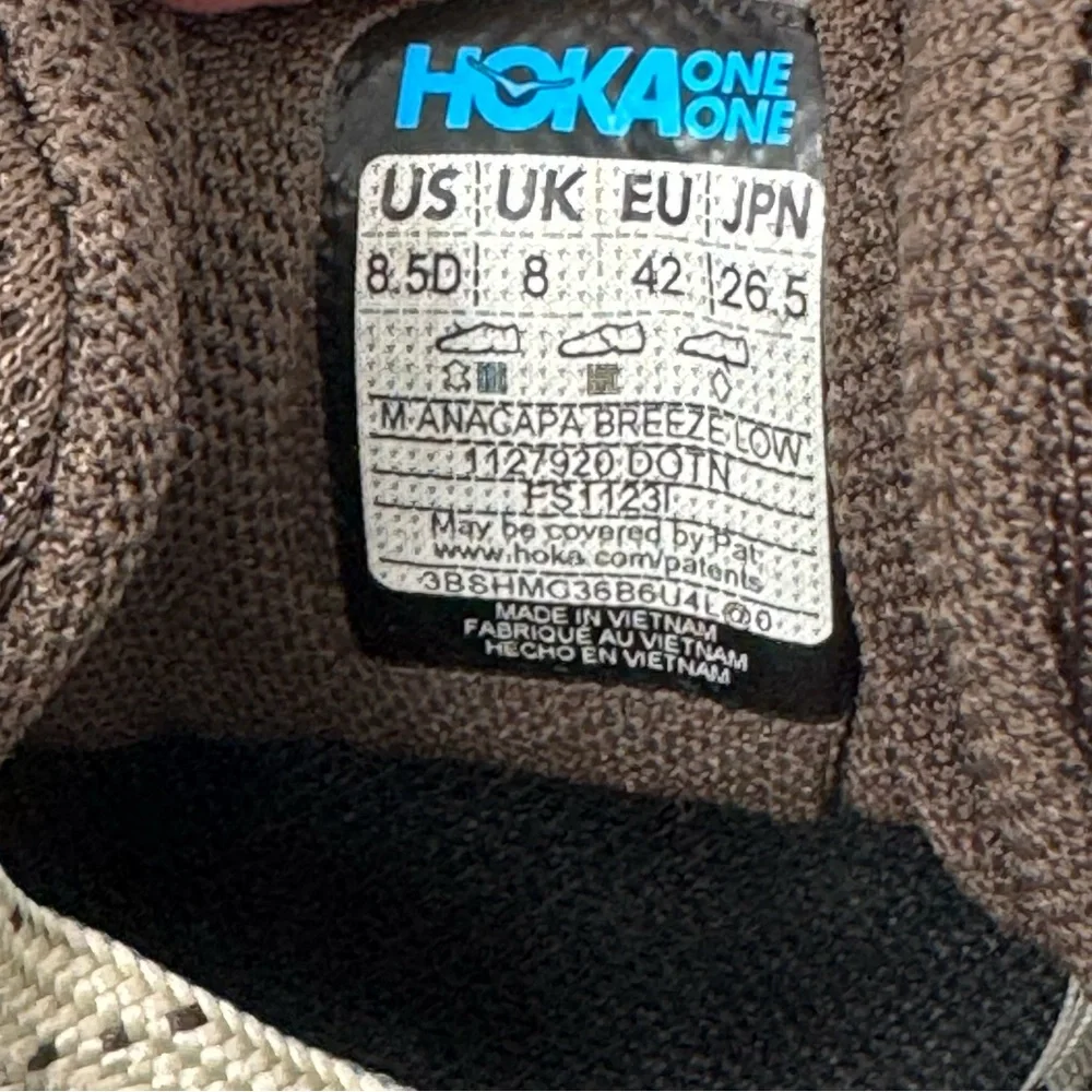 NEW Hoka Anacapa Breeze Low Trail Running Shoes, Mens 8.5 - Picture 8 of 9